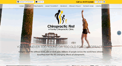 Desktop Screenshot of chiropracticfirst.co.uk