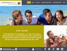 Tablet Screenshot of chiropracticfirst.ca